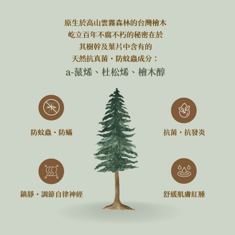 天然台灣檜木複方精油防蚊液（無酒精低敏）