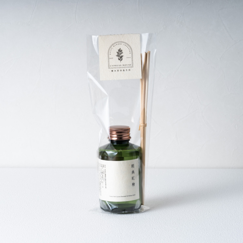 經典紅檜擴香液補充瓶100ml + 竹枝5入組合 （不含玻璃擴香瓶）
