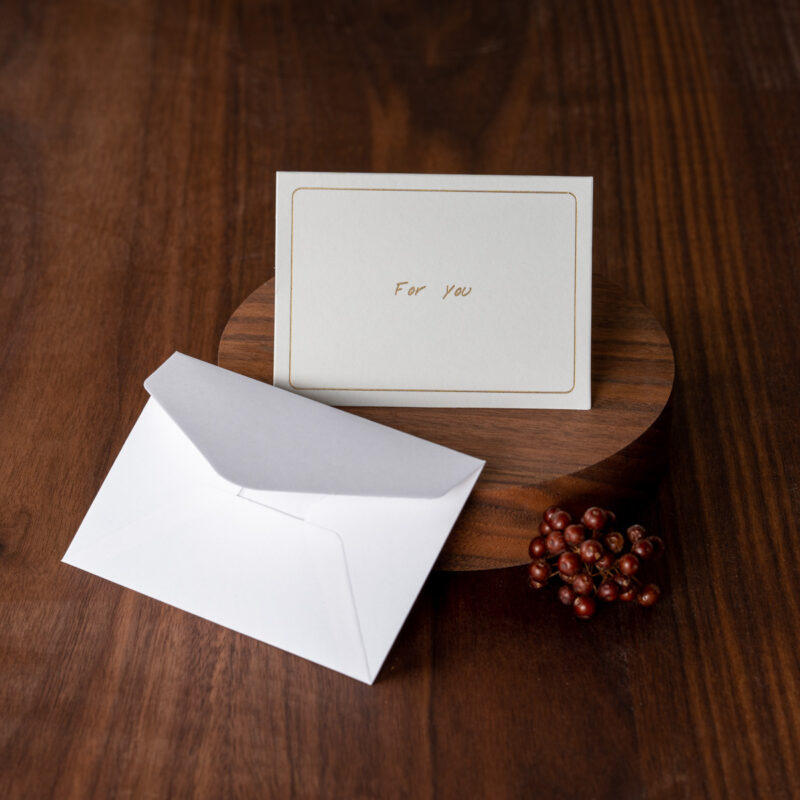 【加購品】檜木居品牌墨綠色手提紙袋   可加購「For You 」小卡片（附信封）